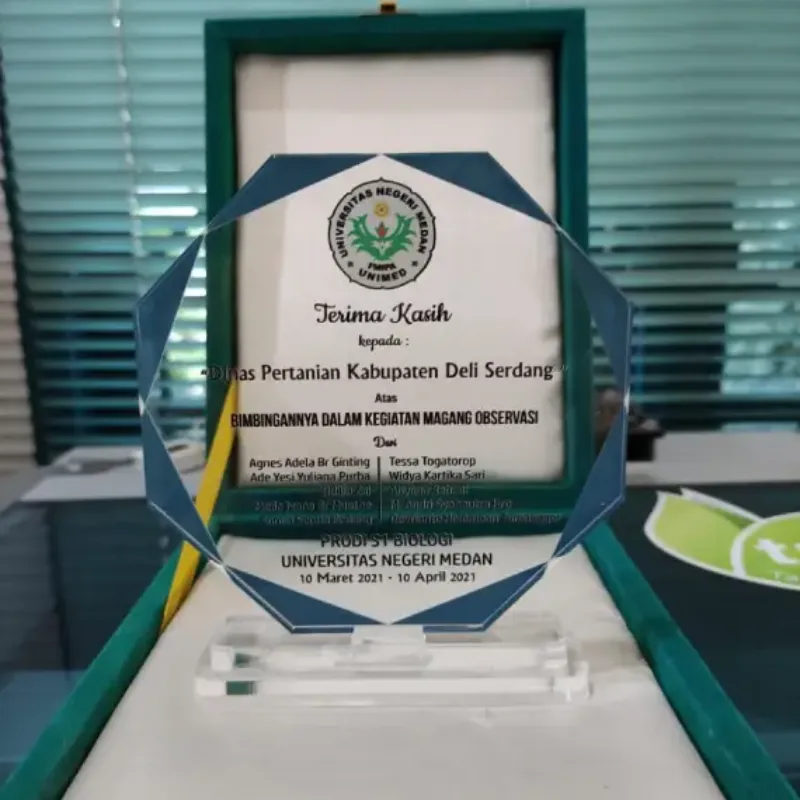 Appreciation Plaque – Universitas Negeri Medan x Deli Serdang Agriculture Department